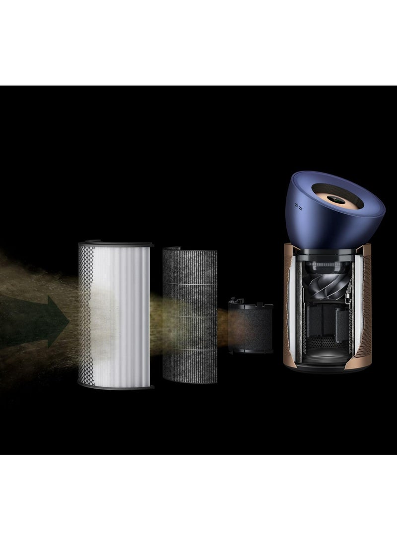 dyson Air Purifier Big+Quiet Formaldehyde | Our quietest, most powerful and advanced air purifier With exclusive K-carbon filter | CO₂ sensing | Captures 3x more NO₂, a common urban pollutant BP04 Prussian Blue / Gold - Image 5