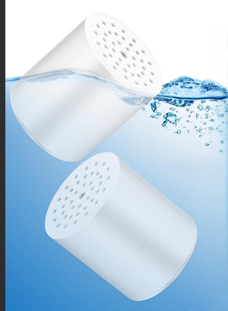 4-Pack Universal Shower Filter Replacement Cartridges – Vitamin C Enriched, Reduces Hard Water & Metals, Enhances Skin & Hair Health, Fits Most Standard Filters - Image 3