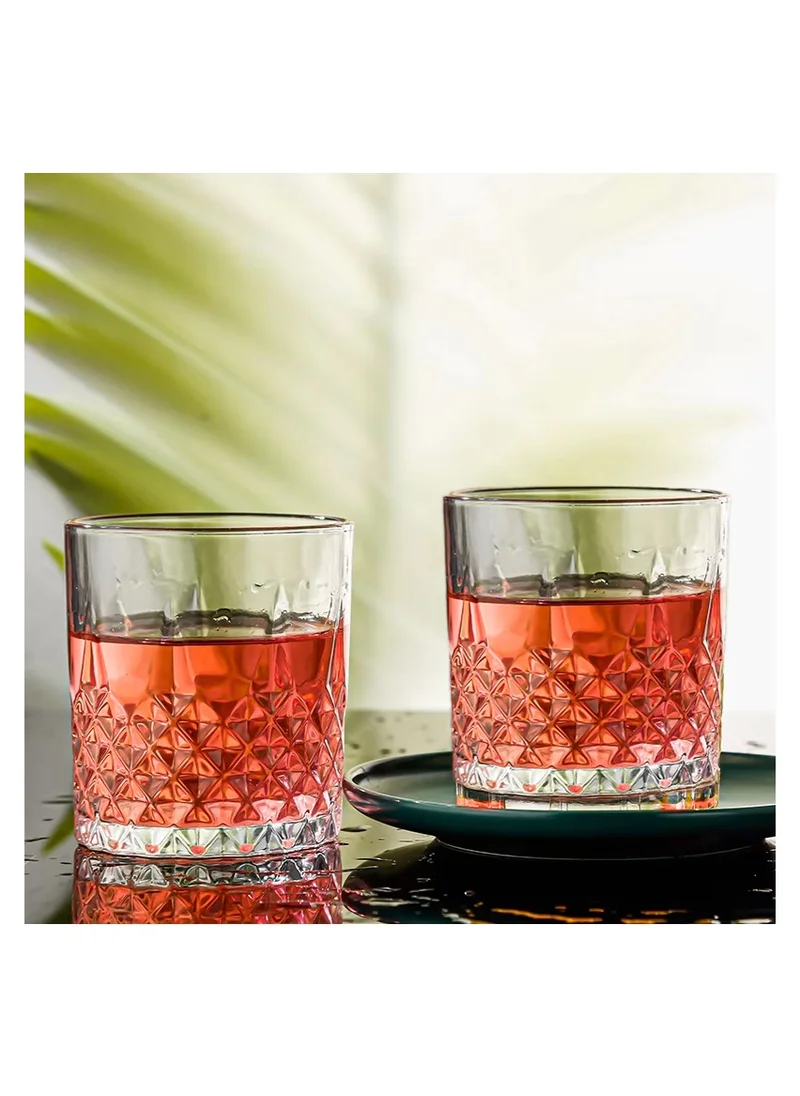 كويزين أرت Art Zeisse Short Tumbler Set - 6 Pcs, 310ml (10.5oz) - Crystal Clear, Dishwasher Safe, Elegant Glasses for Cocktails, Whiskey, Rocks, Juice