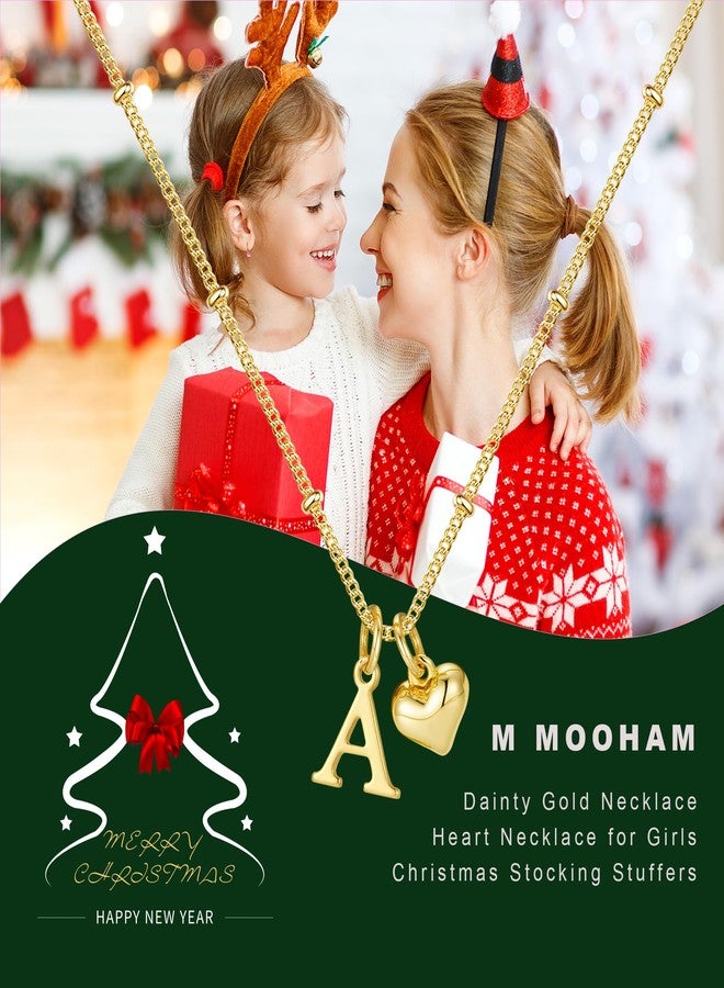 M MOOHAM Stocking Stuffers - Gifts for Teenage Girls, 6 7 8 9 10 11 12 13 14 15 16 Year Old Girl Birthday Gifts for Teen Tween Kids Initial Heart M Necklace for Girls Jewelry - Image 2