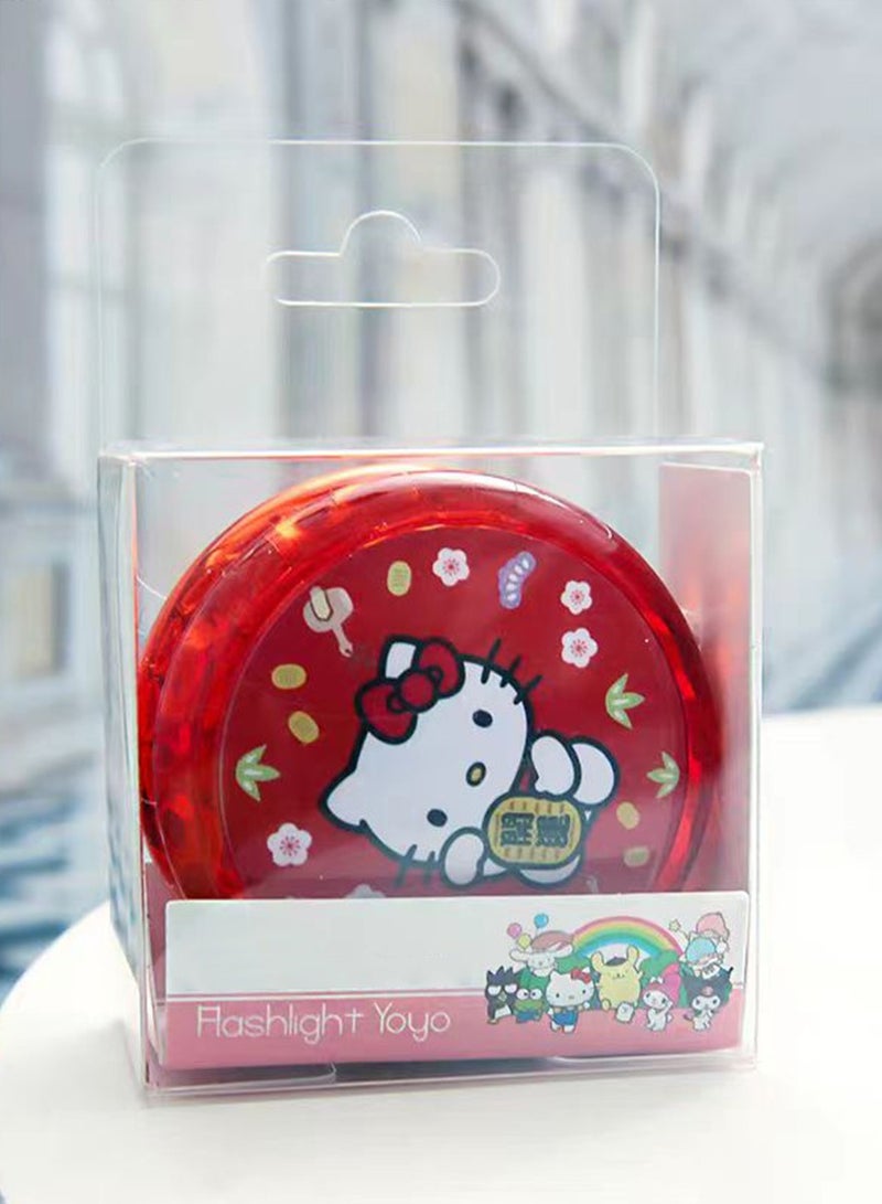 هالو كيتي كرة هالو كيتي يويو مع أضواء ملونة للأطفال