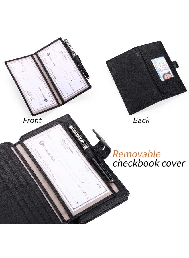 SENDEFN Women'S Wallet Large Capacity Rfid Blocking Leather Wallets Credit Cards Organizer With Checkbook Holder - Image 4