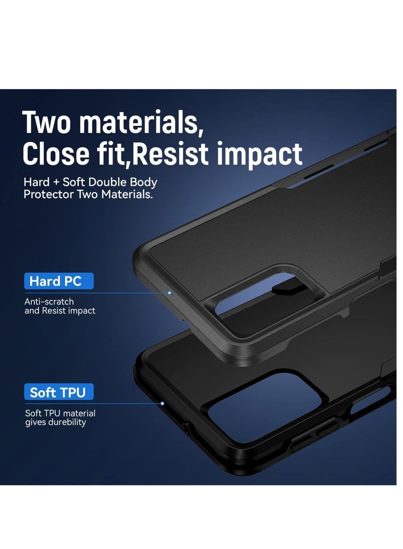 كابتن تيك For Galaxy A32 5g Case with Screen Protector Military Grade Drop Tested Heavy-duty Tough Rugged Lightweight Slim Shockproof Protective Case for Samsung for Galaxy A32 5g Black - Image 5