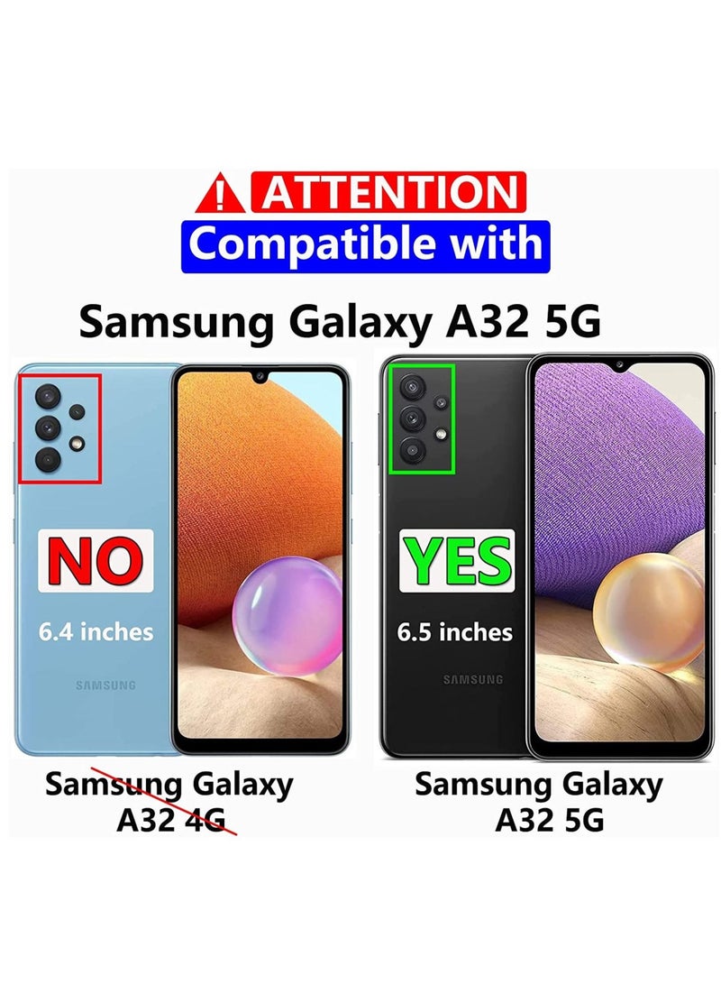 كابتن تيك For Galaxy A32 5g Case with Screen Protector Military Grade Drop Tested Heavy-duty Tough Rugged Lightweight Slim Shockproof Protective Case for Samsung for Galaxy A32 5g Black - Image 2