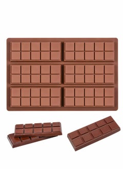 Silicone Chocolate Molds, Rectangle Chocolate Bar Sweet Molds Silicone Bakeware Wax Melt Molds, Non-Stick and Bpa Free for Hard Candy, Chocolate, Gummy, Caramel, Ganache, Ice Cubes Mini Silicone Molds