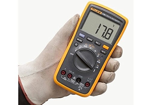 Fluke 17B MAX Digital Multimeter with Audible/Visual Alarm 6000 Counts Accurate Voltage Capacitance Measurement CAT III 600V Safety Ideal for Electricians & Electronic R&D Personnel - Image 4