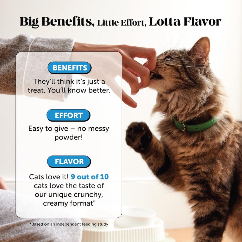 Pet Honesty Cat Skin & Coat Health Chews â€“ Crunchy & Creamy Treats with Omegas, Vitamin C & E, Biotin â€“ Soothes Itchy, Dry Skin, Reduces Shedding & Promotes a Shiny Coat â€“ Cat Vitamins (Chicken 30-Day Supply) - Image 4