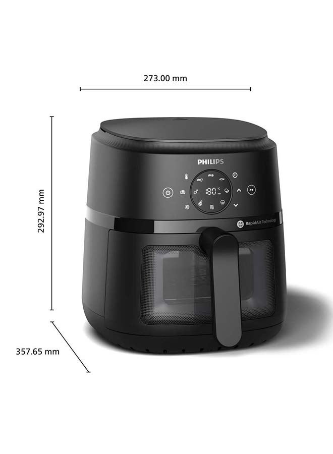 Philips Airfryer L - See-through Cooking Window, 13 Cooking Methods, 9 Preset Functions, Touchscreen, Rapid Air Technology, 4.2 L 1500 W NA220/09 Black - Image 4
