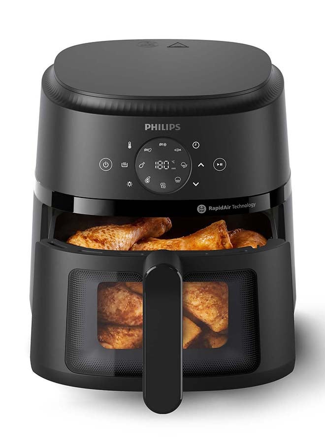 Philips Airfryer L - See-through Cooking Window, 13 Cooking Methods, 9 Preset Functions, Touchscreen, Rapid Air Technology, 4.2 L 1500 W NA220/09 Black - Image 5