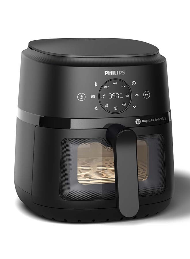 Philips Airfryer L - See-through Cooking Window, 13 Cooking Methods, 9 Preset Functions, Touchscreen, Rapid Air Technology, 4.2 L 1500 W NA220/09 Black - Image 3