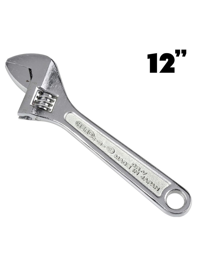 Hero Adjustable Wrench Spanner Adjustable Wrench 12Inch Made in Japan HAW300 - Image 1