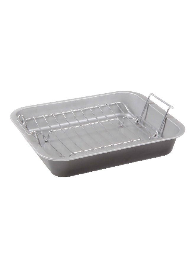 WHAM COOK Baker And Salt Non Stick Roaster And Rack Oven Tray Grey 36 Cm 55830Saco  - Image 3