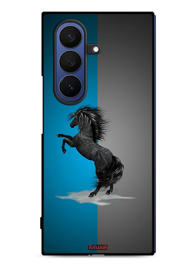 Tolwak غطاء حماية لسامسونج جالكسي زد فولد 7 بفن الخيل - Image 1