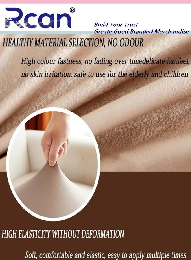 Rcan 8-Piece Stretch Chair Covers for Dining Room Waterproof Leather Elastic Dining Chair Protector Cover for Dining Room Kitchen Hotel Removable Washable - Image 5