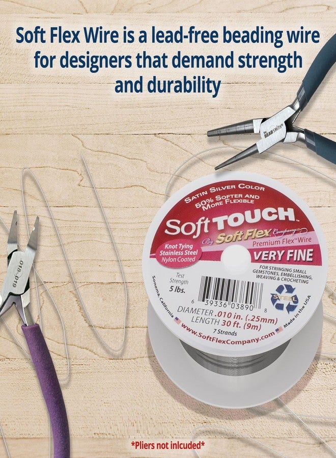 Soft Flex Kink Resistant Beading Wire - Very Fine 0.10 Diameter - Jewelry Making Bead Wire - 100 Ft - Image 5