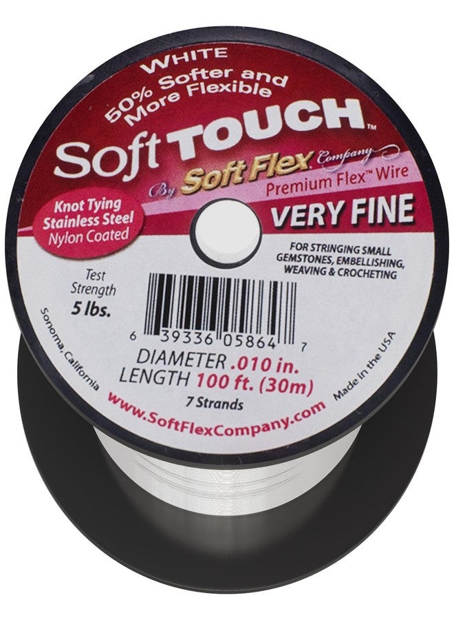 Soft Flex Kink Resistant Beading Wire - Very Fine 0.10 Diameter - Jewelry Making Bead Wire - 100 Ft - Image 1