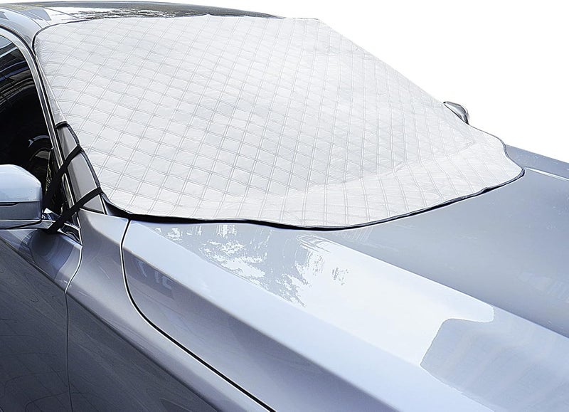 WIN.MAX Universal Car Front Windshield Cover - Magnetic UV Rays and Heat Protection - Anti-Frost - 193 x 126 cm - Image 1