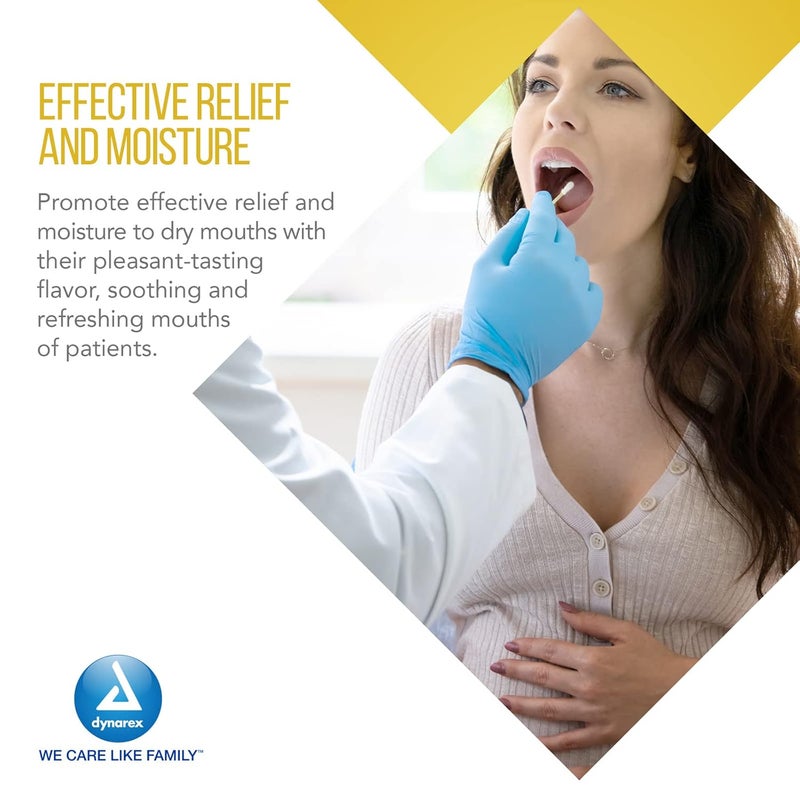 Dynarex LemonGlycerin Swabsticks Pleasant Tasting Cotton Swabs that Gently Soothes and Refreshes Dry Mouth 3 Oral Swabsticks per Packet 1 Box of 75 LemonGlycerin Swabsticks  2 Pack - Image 5