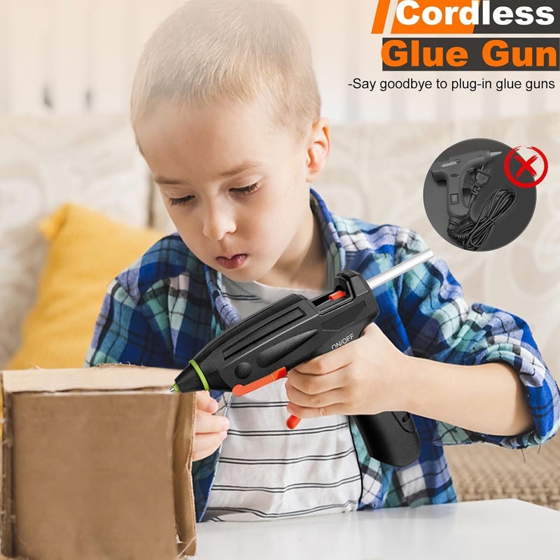 Excefore Cordless Hot Glue Gun With 20 Glue Sticks - Rechargeable, Fast Preheating For Diy Crafts, Christmas Gift Wrapping, And Home Repairs - Image 2