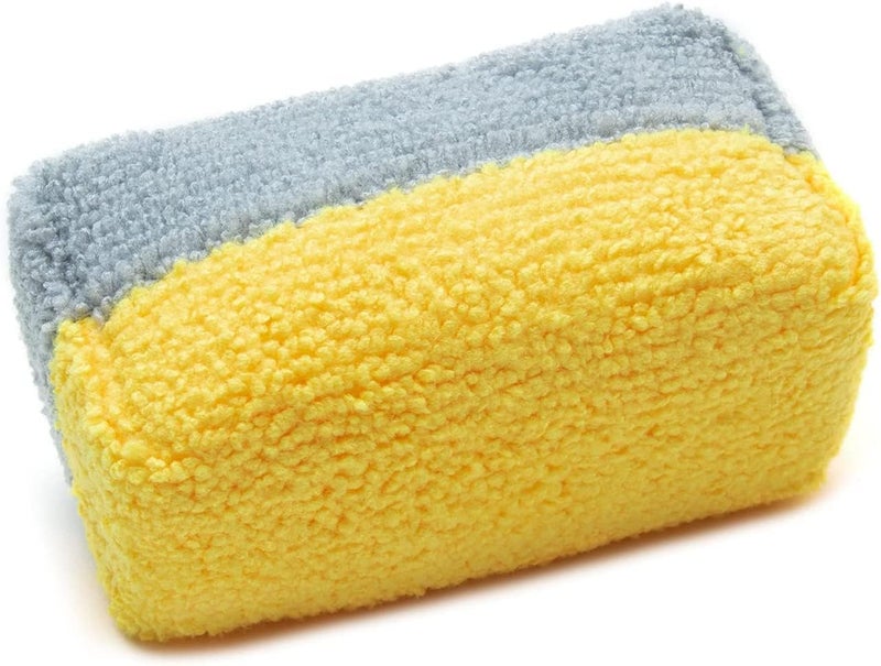 Wavex Dual Microfiber Applicator Car Polish Sponge (Pack of 4) | Microfiber Applicator Sponge for Car Polish | Great Car Polish Pad Applicator for Ceramic Coating, Waxes, Polishes, Dressers & More - Image 2