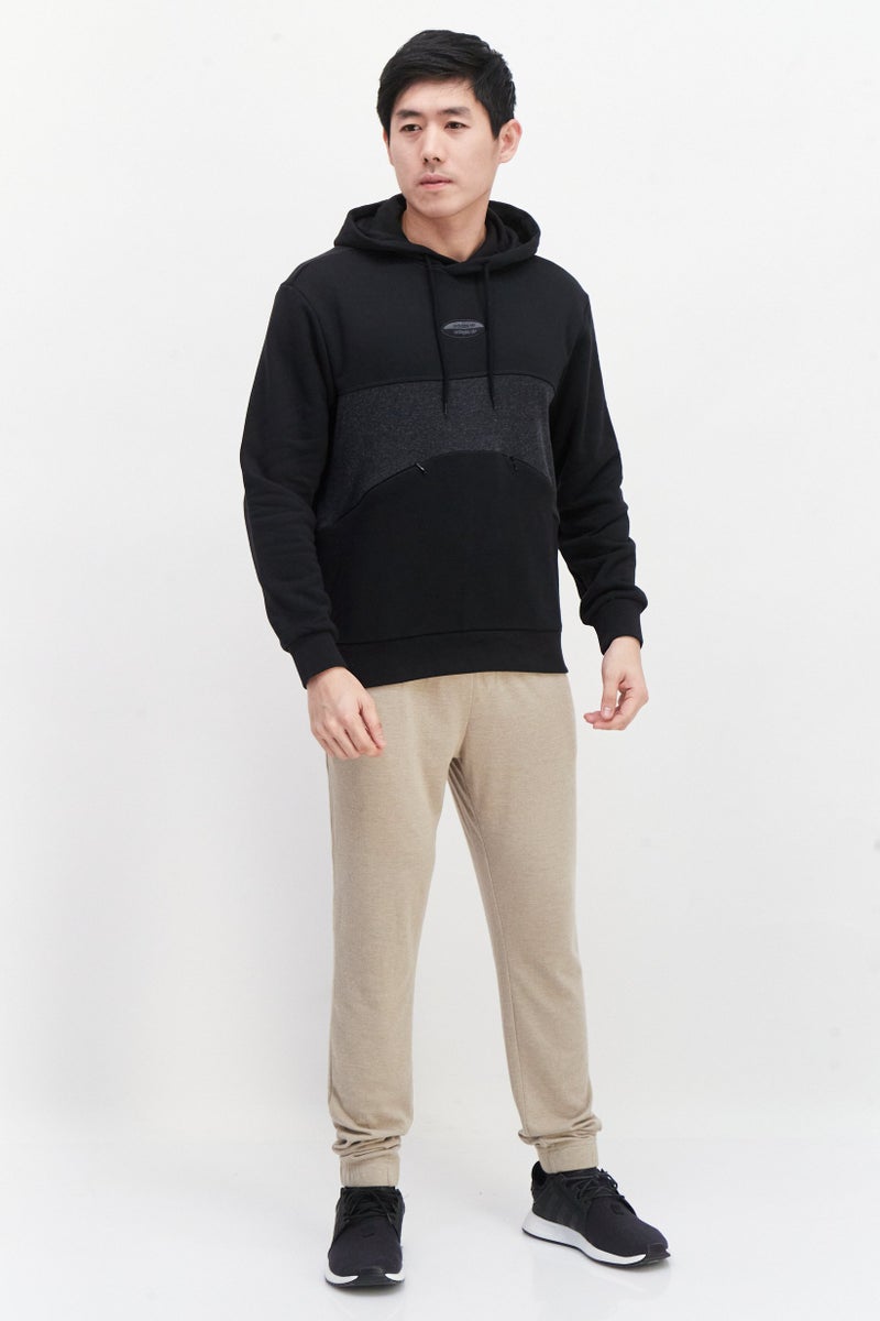 adidas Originals Men Sportswear Fit Long Sleeve Outdoor Hoodie, Black  - Image 4