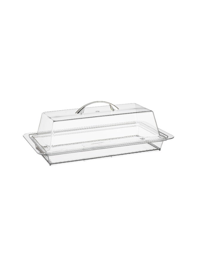 Acrylic Cake & Pastry Container with Lid – 40×22 cm - Image 4