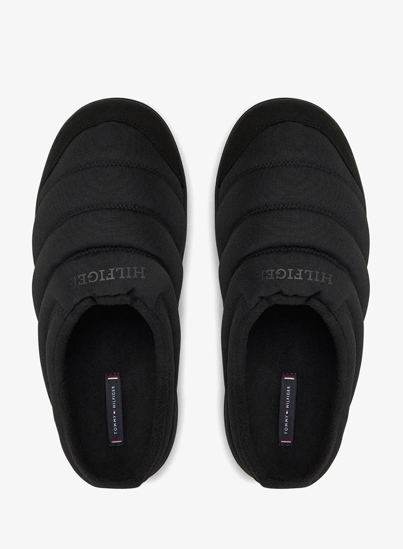 TOMMY HILFIGER Quilted Logo Slippers - Image 3