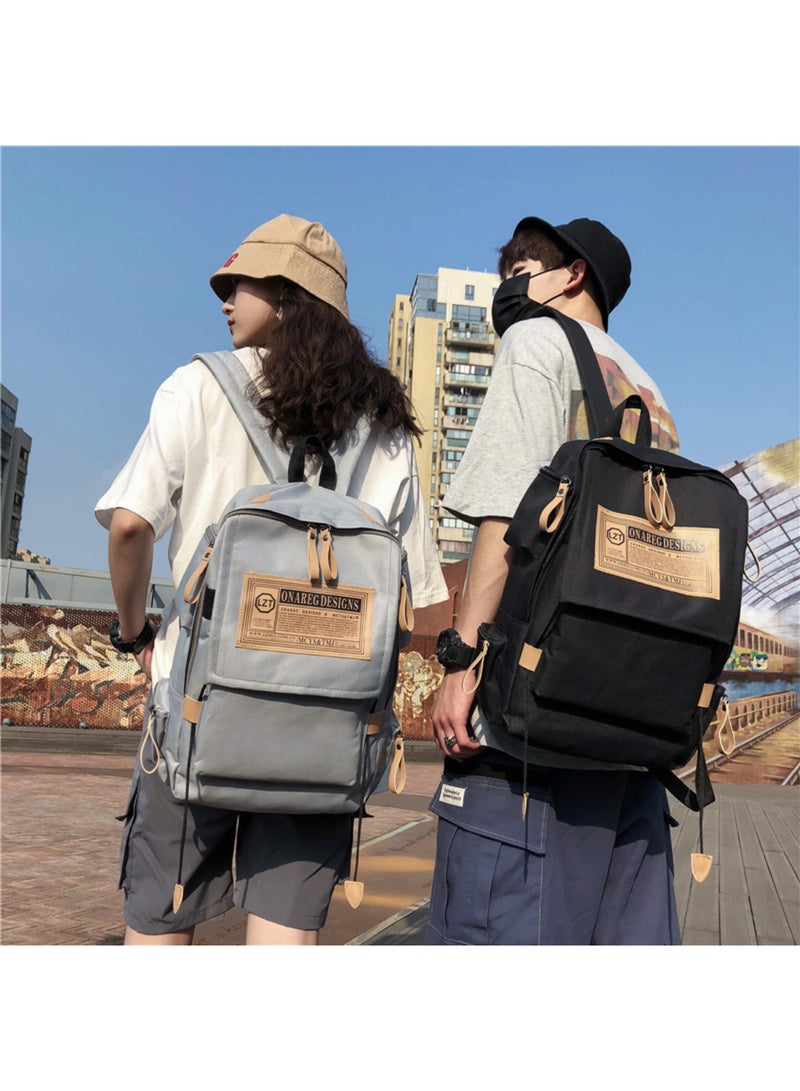 Stylish Black Travel Backpack - Image 2