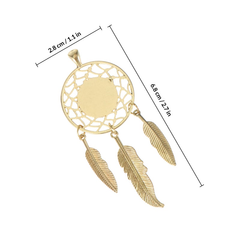 40pcs Wall Hanging Decorative Dream Catchers Pendants with Glass - Image 2