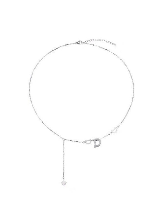 Goolsky Sweet & Cool "D" Letter Pendant Necklace – Trendy Luxe Collarbone Chain for Edgy It-Girls - Image 5