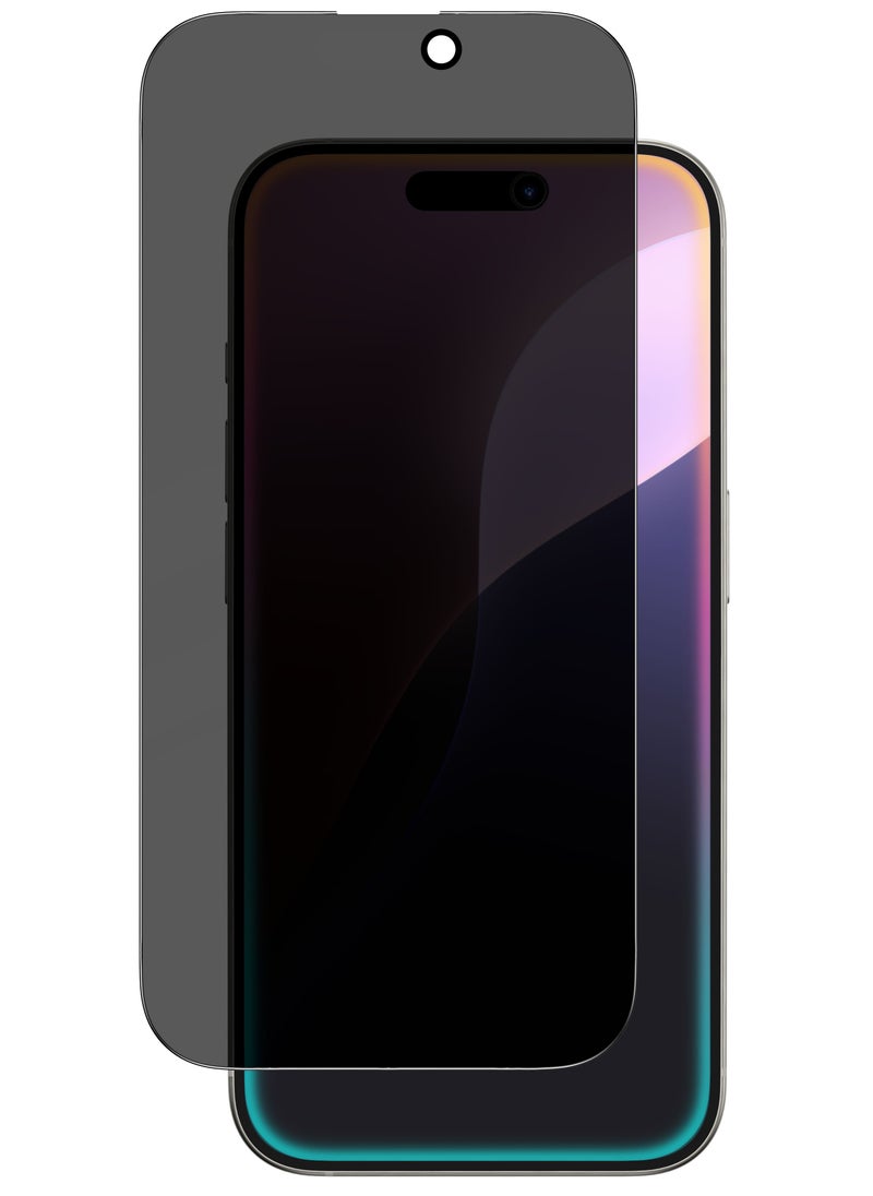 AMAZINGthing Privacy Supreme Glass Full Cover for iPhone 16 Pro MAX Screen Protector Tempered Glass with Easy Install Tray - [28 Degree Privacy 2.75D]  - Image 1
