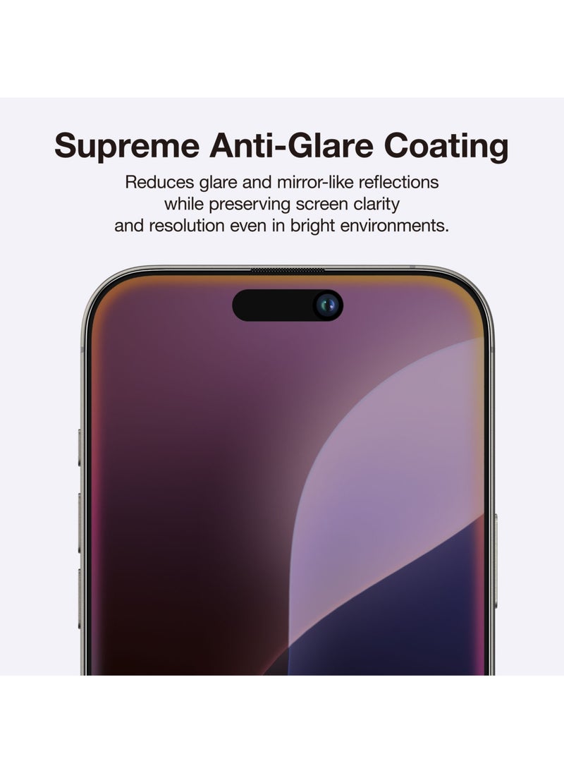 AMAZINGthing Privacy Supreme Glass Full Cover for iPhone 16 Pro MAX Screen Protector Tempered Glass with Easy Install Tray - [28 Degree Privacy 2.75D]  - Image 5
