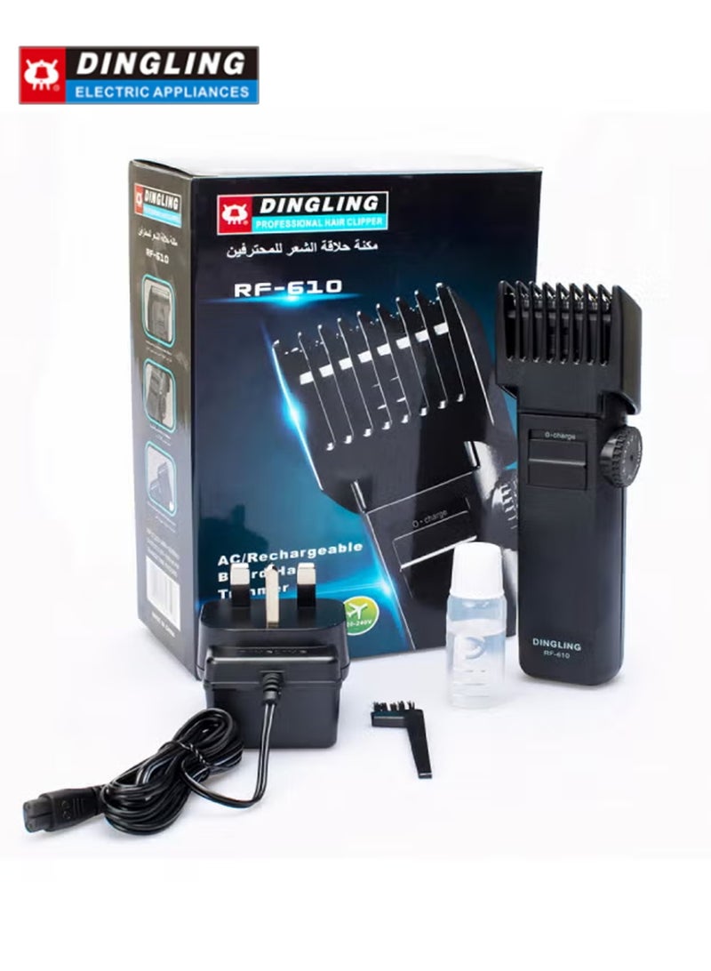 دينجلينج الیکٹرک ہیئر کلپر RF-610 سیاہ 15.9x 3.7x 3cm - Image 1