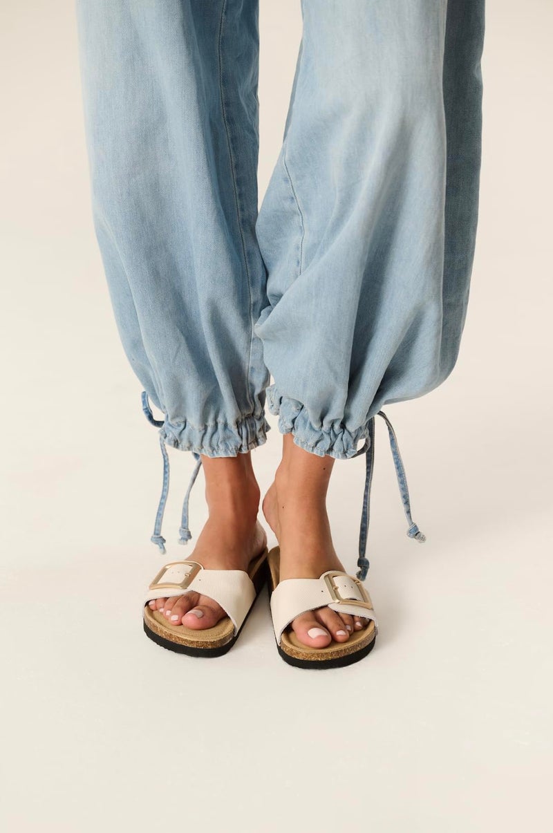 Project Cloud 100% Genuine Leather Sandals Women Dressy Beach Essentials Slides for Women Footwear-Lightweight with Memory Foam Insole Sandals for Women 2026-Womens Slides (Mykonos,IVOR,8.5) - Image 3