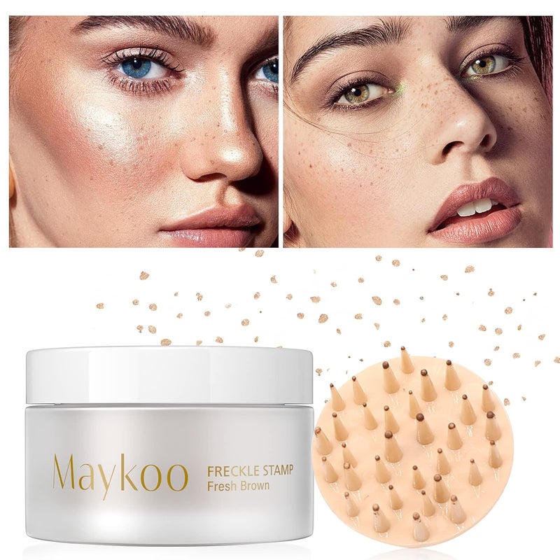 Freckle Cushion Natural Like Freckle Makeup Fake Freckles Pen Waterproof Long Lasting Quick Dry Get Sunkissed Stars Makeup Freckle in One Press Fresh Brown 15g