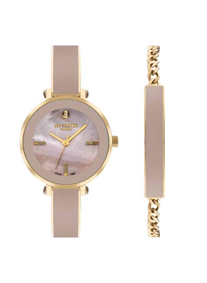 Lee Cooper LEE COOPER Women's Analog Pink Dial Watch - LC07813.180  - Image 1