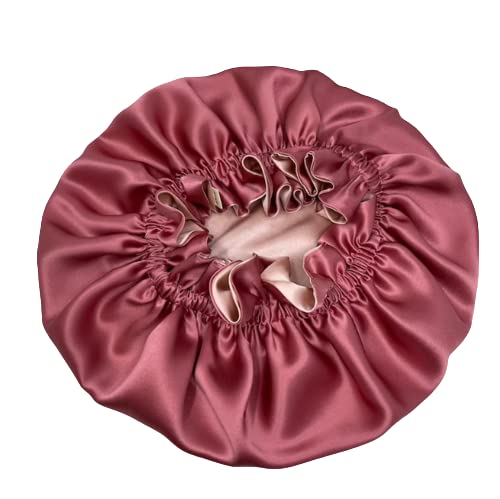 VIYANSHI Large Satin Sleep Cap Silk Elastic Night Sleeping Hat Bonnet Head Cover with Hair Bonnet for Womenpack of 1 CAP 116