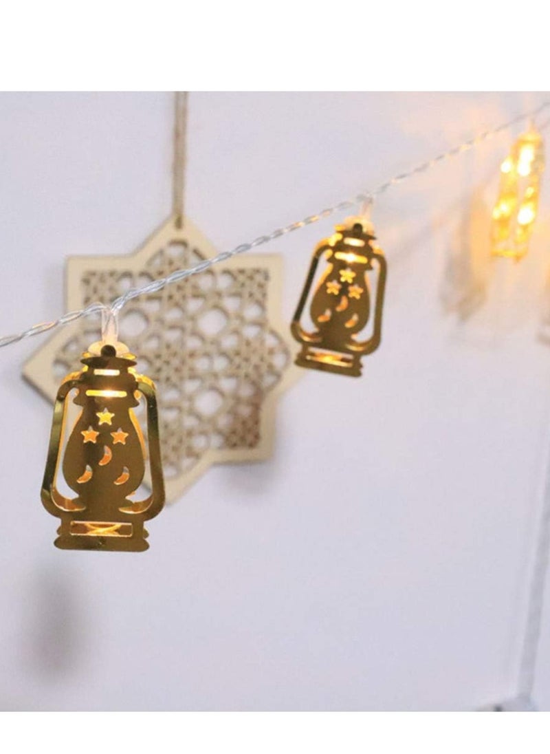 co arma - Golden string lights suitable for Ramadan atmosphere, powered by AA battery - Image 1