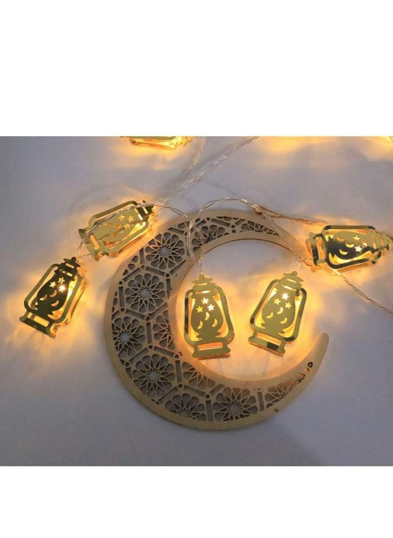 co arma - Golden string lights suitable for Ramadan atmosphere, powered by AA battery - Image 1