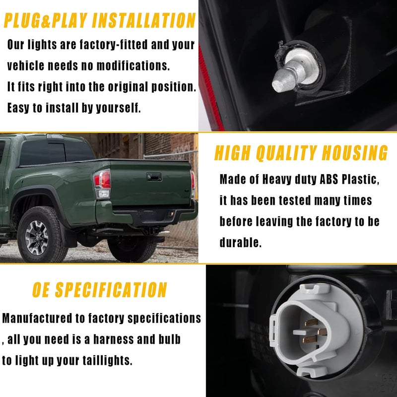 Boine Left Driver Side Tail Light for Toyota Tacoma - Image 5