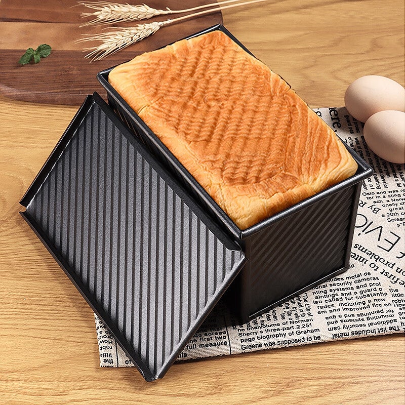 BJ Toast Mold Non-Stick Bread Box 450g with Lid Low Sugar Bread Mold Toast Box Oven Cake Baking Mold - Image 5