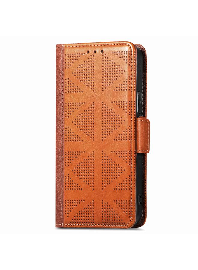S-TOP Case For iPhone XR Grid Leather Flip Phone Case - Image 2