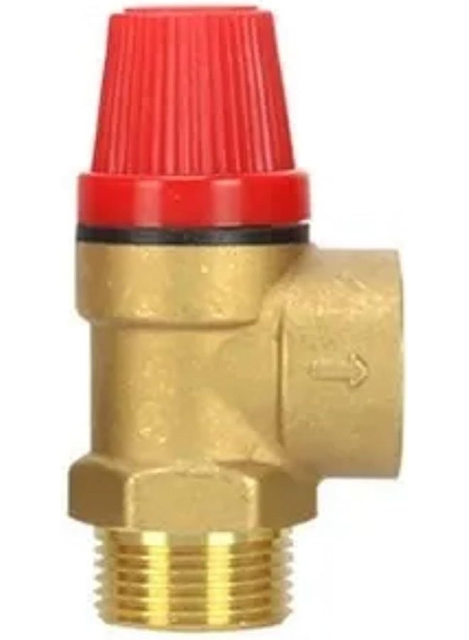 Biella Brass Safety Drain Relief Valve 3/4" For Water Heater (10 Bar) - Image 1