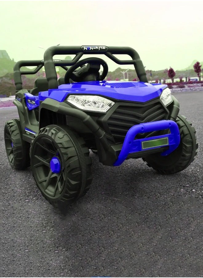 An electric ride-on toy for children in the shape of a Mercedes car, equipped with a built-in rechargeable battery and sound and light effects