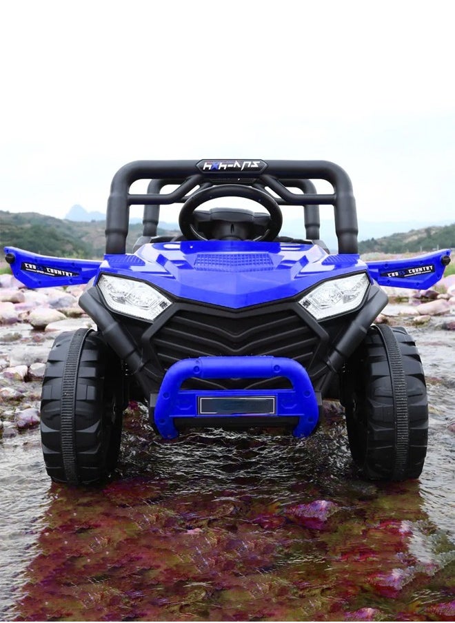 An electric ride-on toy for children in the shape of a Mercedes car, equipped with a built-in rechargeable battery and sound and light effects