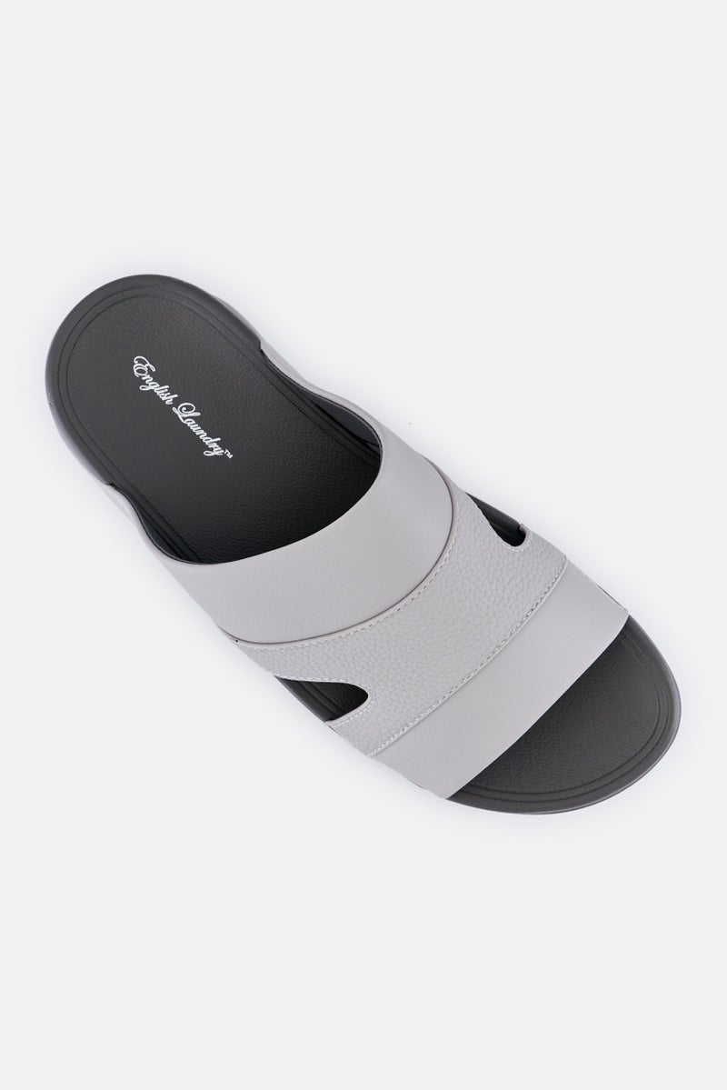 English Laundry Men 2 Strap Slip On Arabic Sandals, Grey - Image 4