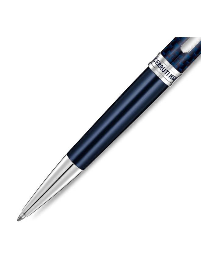 CERRUTI 1881 - Angelo Pen Half Textured & Carbon Fiber Finish Durable & Modern Elegance - Image 1