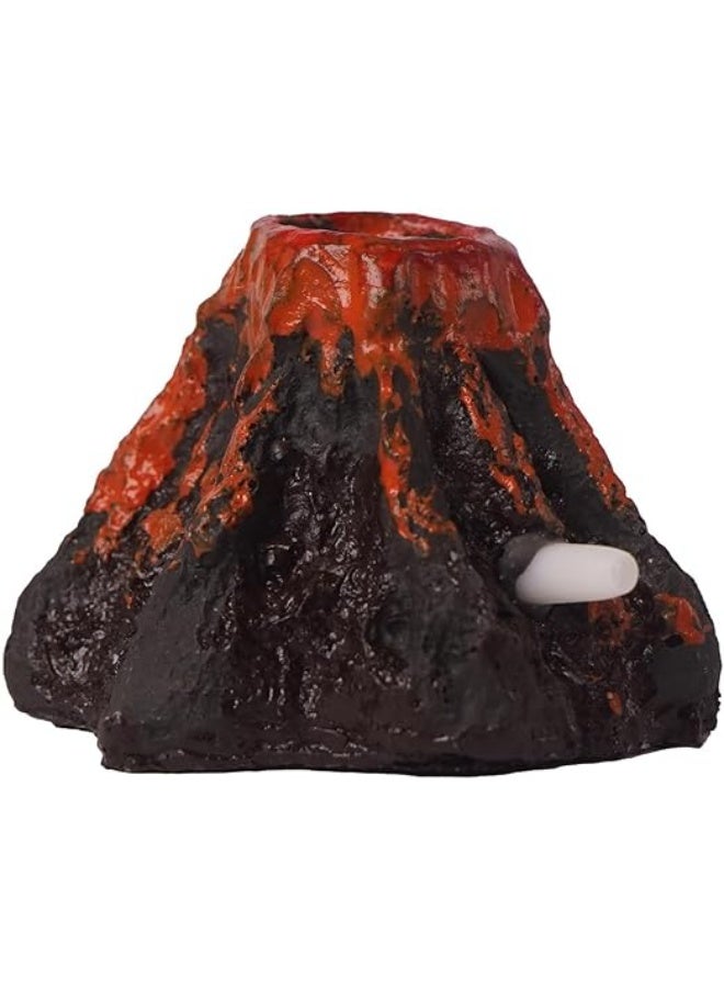 Huangxin Aquarium Volcano With Air Stone Bubbler, Realistic Fish Tank Volcano Ornaments Bubble Maker For More Oxygen Aquarium Decor, Great Addition To Fish Tank Beta Aquarium (6.5cmX 4.5cm) - Image 1