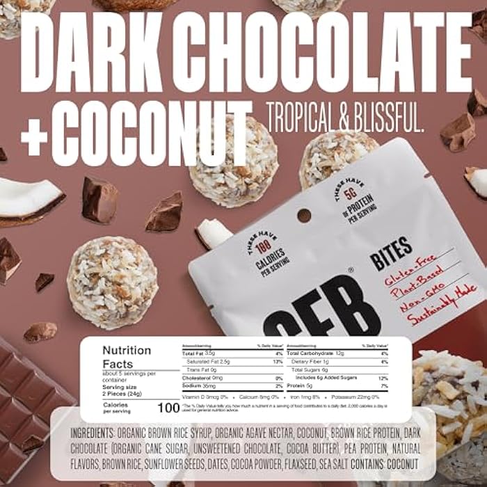 The GFB Variety Pack Protein Bites - Gluten Free, Plant Based, Non GMO, Sustainably Made – Ridiculously Tasty, Healthy, Vegan, Protein Energy Balls, 4 oz (4 Count) - Image 3