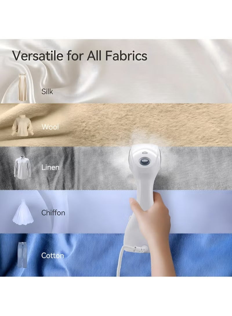 DIFEI Garment Steamer Iron High-Power Handheld Garment Steamer Clothes Steamer Portable Steam Iron 200ml Detachable Tank Anti-Drip Technology 1100 W Blue/White - Image 5